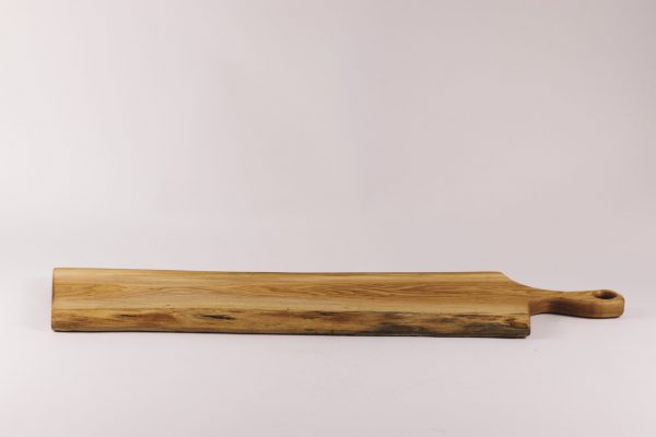 Large oak live edge chopping board with handle #008 - Image 5