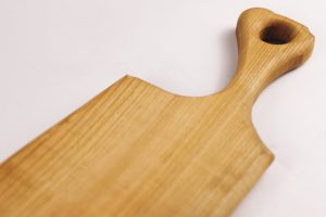 Small cherry chopping board with handle #016