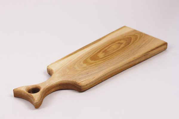 Small elm chopping board with handle #004 - Image 2