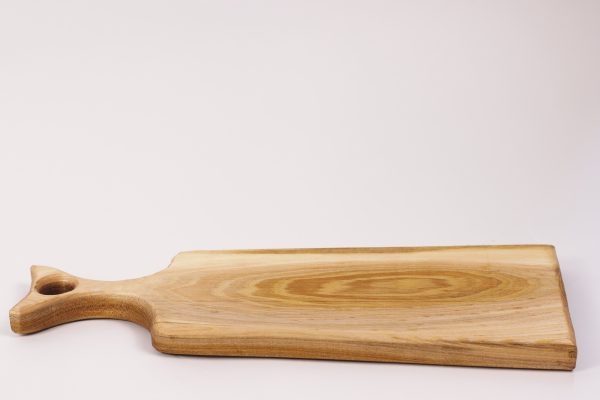 Small elm chopping board with handle #004 - Image 3