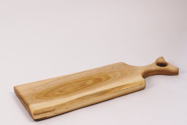 Small elm chopping board with handle #004 - Image 5