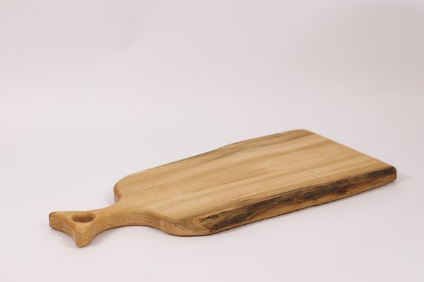 Small beech live edge chopping board with handle #009 - Image 2