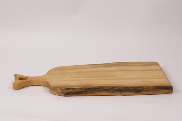 Small beech live edge chopping board with handle #009 - Image 4