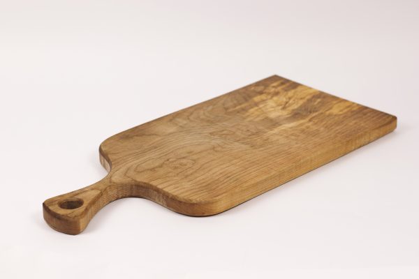 Medium spalted sycamore chopping board with handle #019 - Image 2