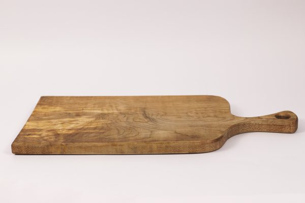 Medium spalted sycamore chopping board with handle #019 - Image 4
