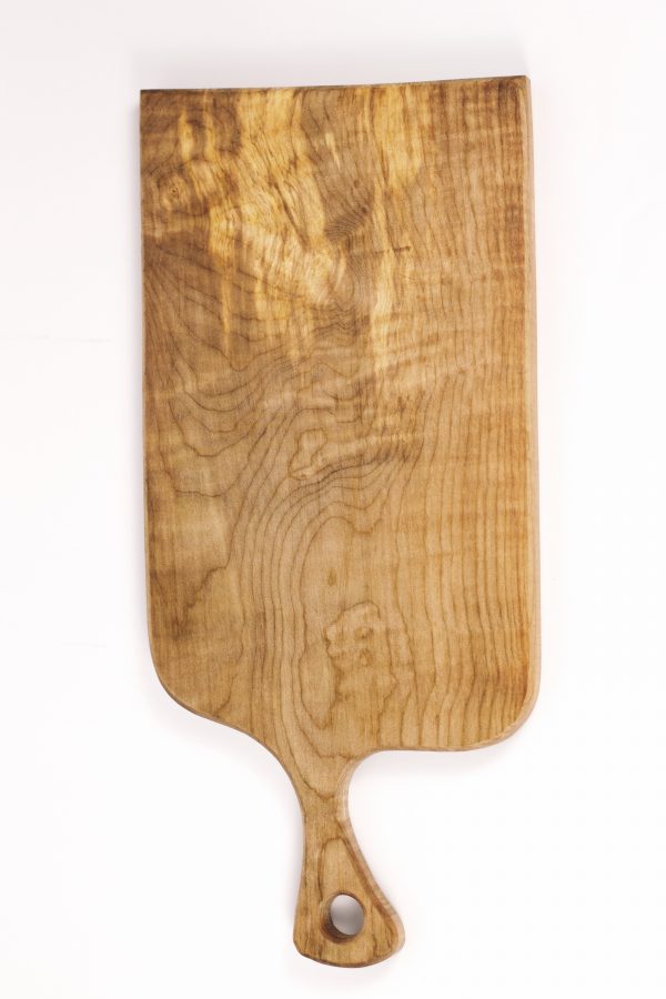 Medium spalted sycamore chopping board with handle #019 - Image 6