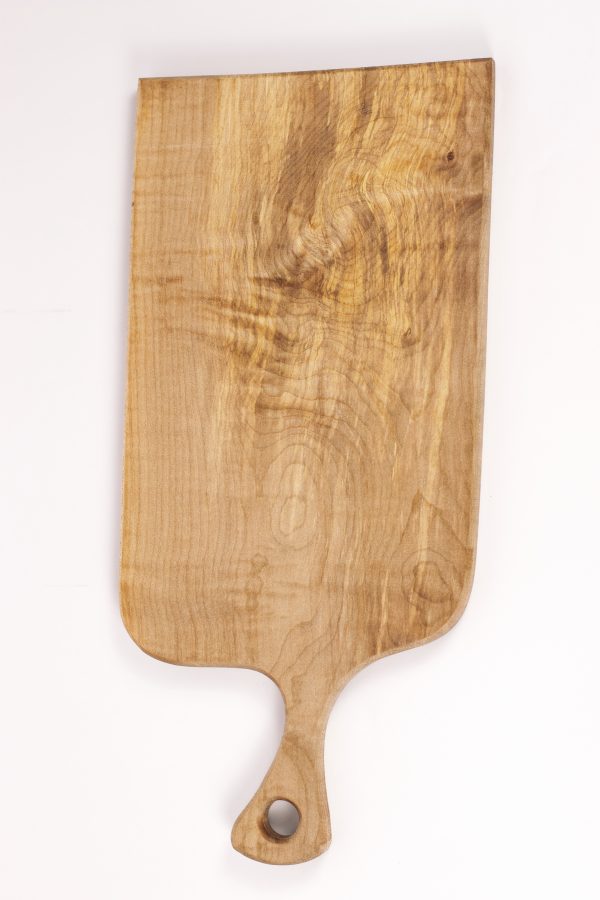 Medium spalted sycamore chopping board with handle #019 - Image 7