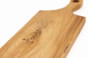 Large oak chopping board with handle #012