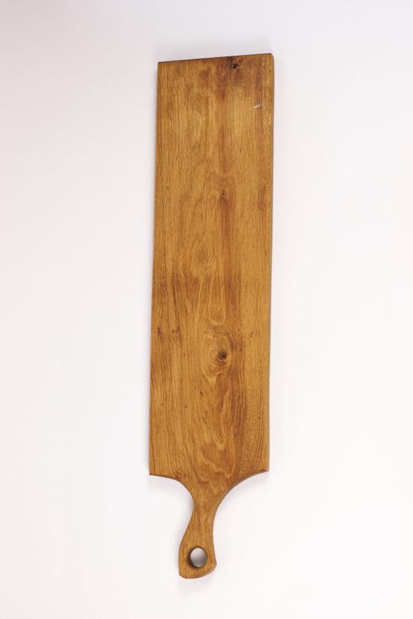 Large oak chopping board with handle #012 - Image 7
