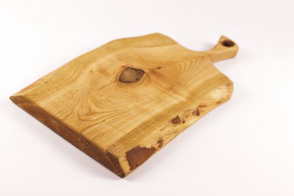 Small Live Edge Cherry Chopping Board With A Handle #015 - Image 7