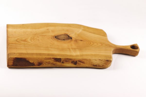 Small Live Edge Cherry Chopping Board With A Handle #015 - Image 3