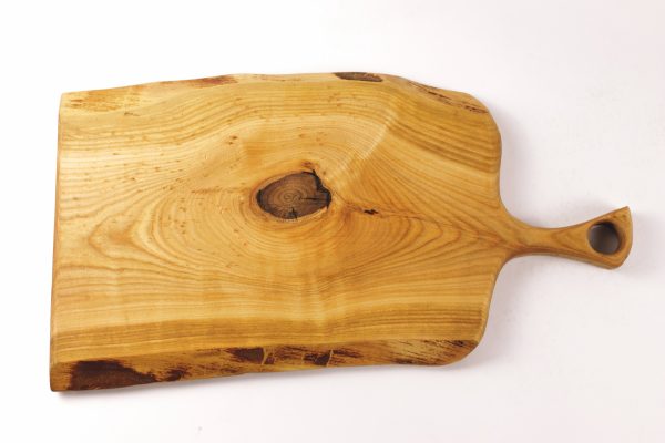 Small Live Edge Cherry Chopping Board With A Handle #015 - Image 6